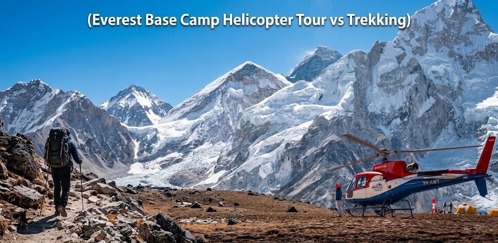 Everest Base Camp Helicopter Tour vs Trekking: Complete Comparison Guide 2026
