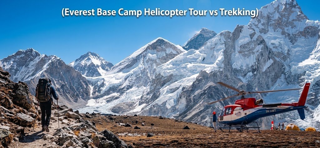 Everest Base Camp Helicopter Tour vs Trekking: Complete Comparison Guide 2026