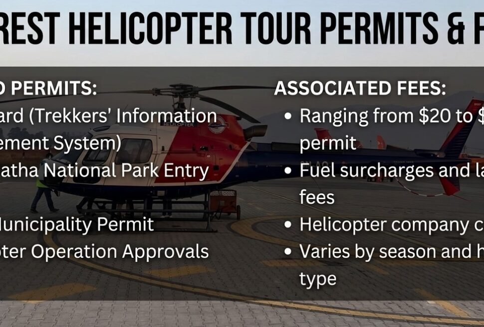 Everest Helicopter Tour Permits and Fees