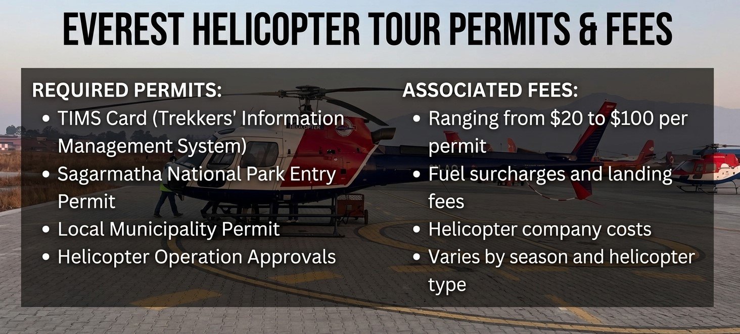 Everest Helicopter Tour Permits and Fees