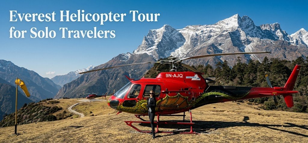 Everest Helicopter Tour for Solo Travelers 2026: Shared Flights, Costs, and Booking Alone
