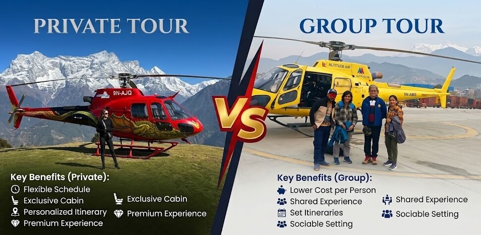 Private vs Group Everest Helicopter Tour: Which Package Is Right for You?