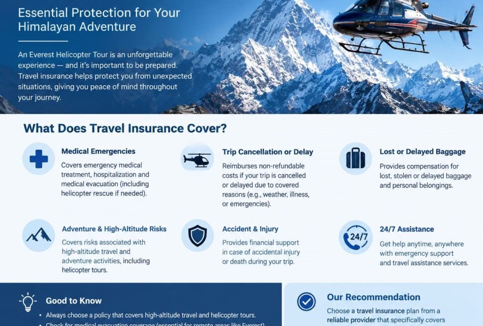 Travel Insurance for the Everest Helicopter Tour