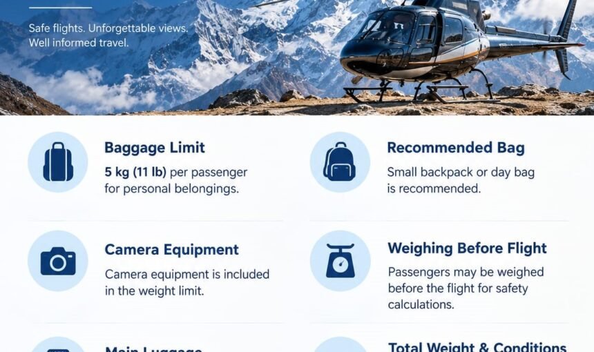 Weight Limits and Baggage Rules on the Everest Helicopter Tour: A Complete Guide