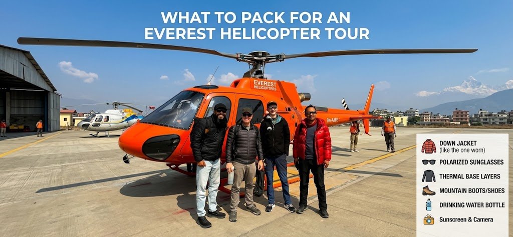 What to Pack for an Everest Helicopter Tour?