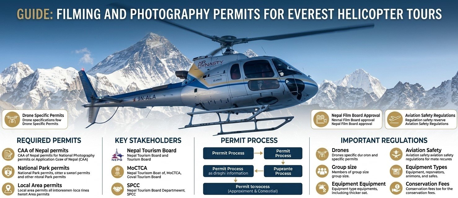 Filming and Photography Permits for the Everest Helicopter Tour